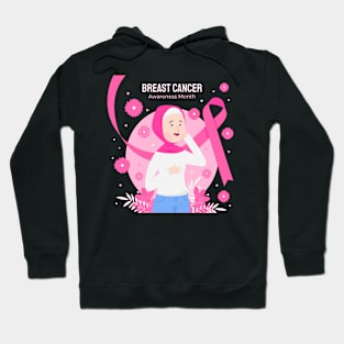 In October We Wear Pink Breast Cancer Awareness Survivor Hoodie